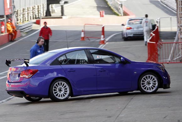 British Touring Car driver Paul O'Neill of team GoMobileUK.com who drives a  Chevrolet Cruze Stock Photo - Alamy