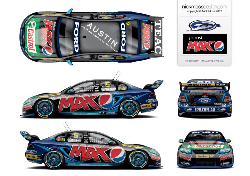 v8 supercar liveries template design