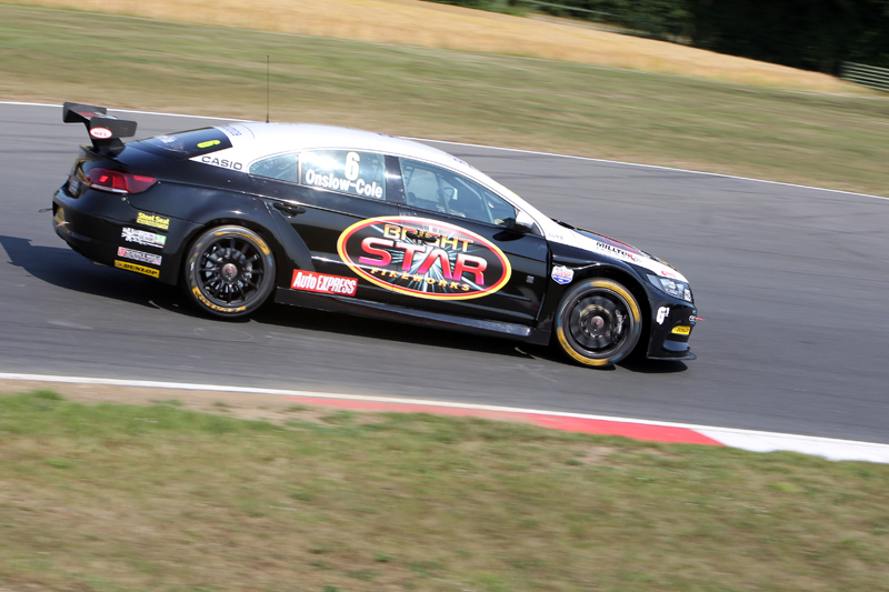 Corby, Northamptonshire, UK, 12th August 2018. ex BTCC racing driver and  ITV Sport presenter Paul O'Neill during the Dunlop MSA British Touring Car  Championship at Rockingham Motor Speedway. Photo by Gergo Toth /